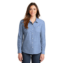 Load image into Gallery viewer, Ladies' Slub Chambray Shirt