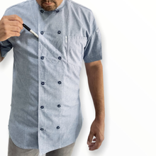 Load image into Gallery viewer, Slate 2.0 Chambray Chef Coat