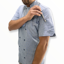 Load image into Gallery viewer, Slate 2.0 Chambray Chef Coat