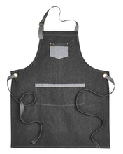 Load image into Gallery viewer, Domain Contrast Denim Bib Apron