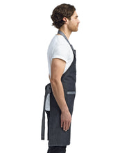 Load image into Gallery viewer, Domain Contrast Denim Bib Apron
