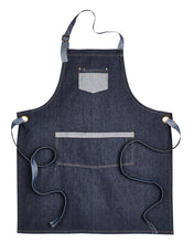 Load image into Gallery viewer, Domain Contrast Denim Bib Apron
