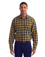 Load image into Gallery viewer, Checkered Long-Sleeve Cotton Shirt