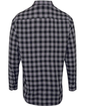 Load image into Gallery viewer, Checkered Long-Sleeve Cotton Shirt