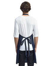 Load image into Gallery viewer, Denim Stitch Bib Apron- Indigo Blue
