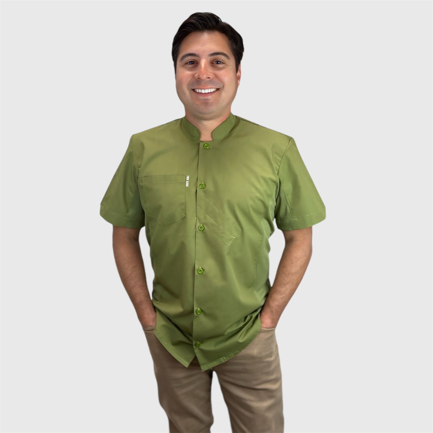 avocado dress shirt Custom Tailored Avocado Dress Shirt | Measured From Your Phone | Customizable Styles & Monogram, Made To Measure | Perfect Fit Guarantee