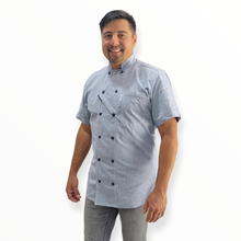 Load image into Gallery viewer, Slate 2.0 Chambray Chef Coat
