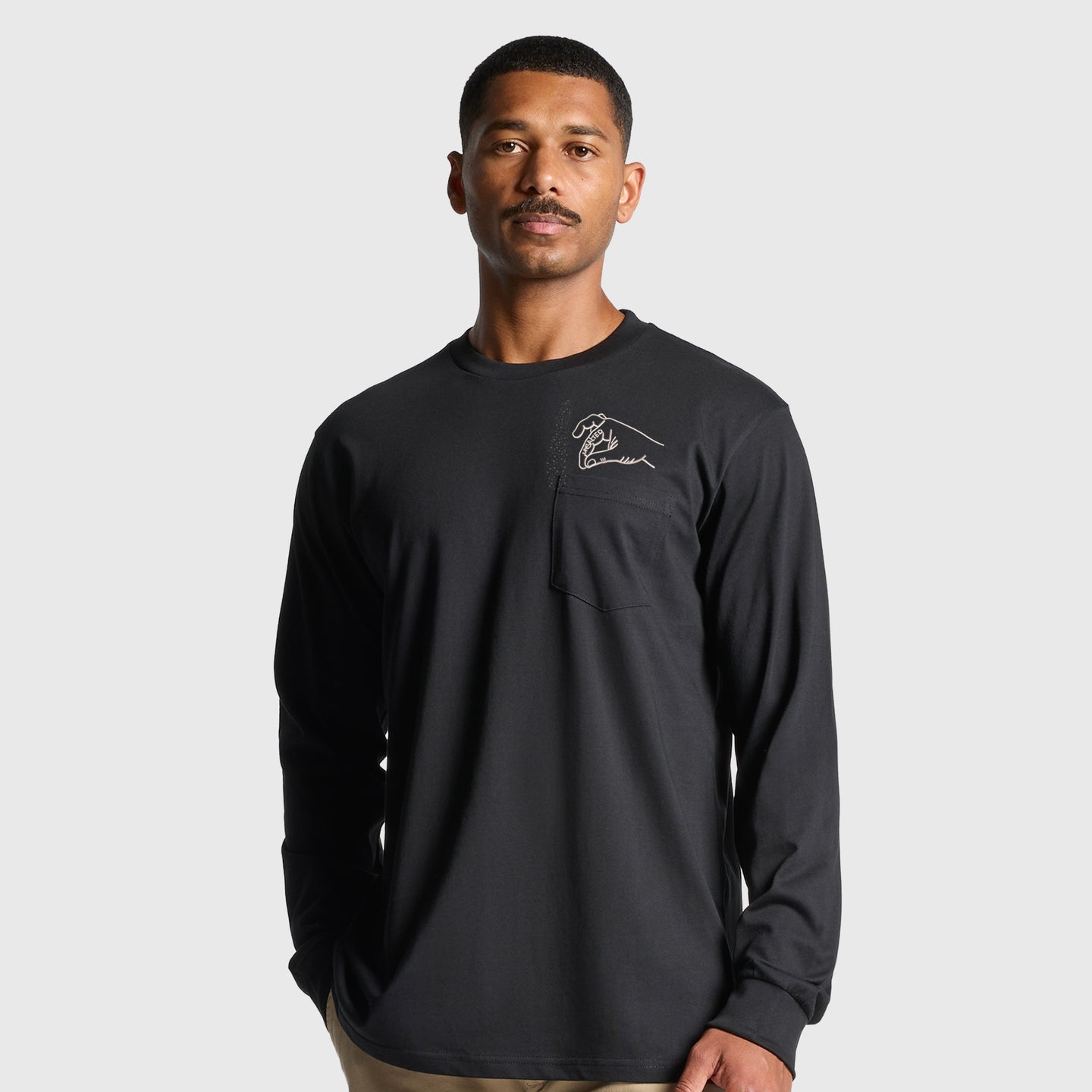 Unsalted Hand Long Sleeve Tee